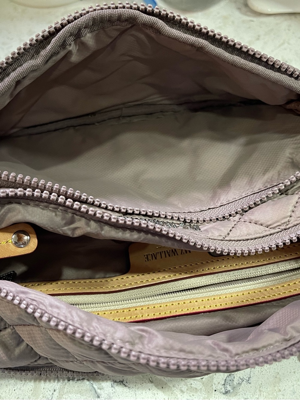 MZ WALLACE
Metro Sling Quilted Nylon Shoulder Bag-Purple - Picture 3 of 5